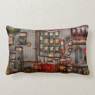 Steampunk - Kaffee - die Firmenkaffeemaschine Lendenkissen