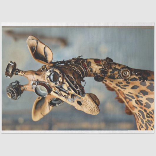 Steampunk-Kamel geared Dcoupage Seidenpapier (Vorderseite)