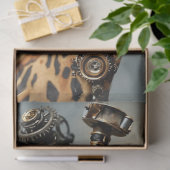 Steampunk-Kamel mit Zahnrädern decoupiert Seidenpapier (Geschenk)