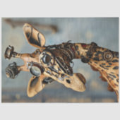 Steampunk-Kamel mit Zahnrädern decoupiert Seidenpapier (Vorderseite)