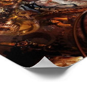 Steampunk-Kameraauge Poster (Ecke)