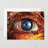 Steampunk-Kameraauge Postkarte (Vorne/Hinten)