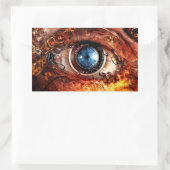 Steampunk-Kameraauge Rechteckiger Aufkleber (Tasche)