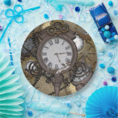 Steampunk kann Sie Meer der lustige Gecko Pappteller (Party)