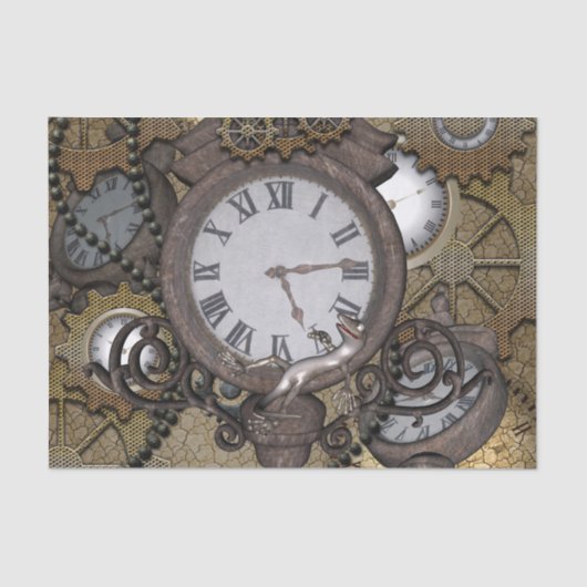 Steampunk kann Sie Meer der lustige Gecko? Seidenpapier (Vorderseite)