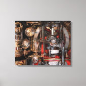 Steampunk - Karo der Messgeräte Leinwanddruck (Vorderseite)