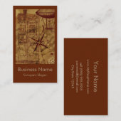 Steampunk Karten-Entwurf Visitenkarte (Vorne/Hinten)