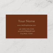 Steampunk Karten-Entwurf Visitenkarte (Rückseite)