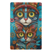 Steampunk Katze 21 von 21 Mini Klemmbrett (Rückseite)
