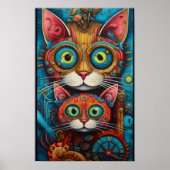 Steampunk Katze 5 von 21 Poster (Vorne)