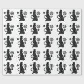 steampunk Katze eingewickeltes Papier Geschenkpapier (Flach)