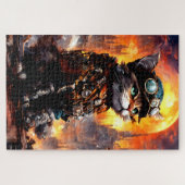 Steampunk-Katze II Puzzle (Horizontal)