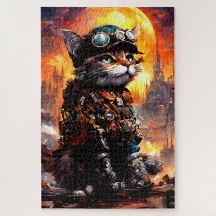 Steampunk-Katze II Puzzle