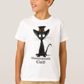 Steampunk Katze in ein Hut-lustigen T-Shirt (Vorderseite)