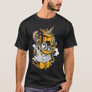 Steampunk-Katze Kätzchen Mittelalterlich T-Shirt
