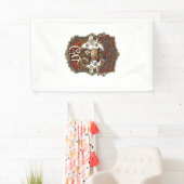 Steampunk-Katze Katze Steampunk Vintage Banner (Insitu)