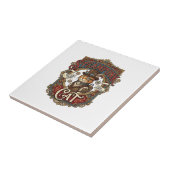 Steampunk-Katze Katze Steampunk Vintage Fliese (Seite)