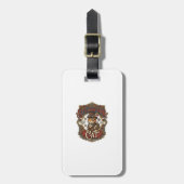 Steampunk-Katze Katze Steampunk Vintage Gepäckanhänger (Vorderseite vertikal)