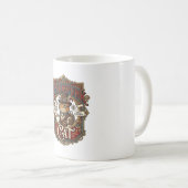 Steampunk-Katze Katze Steampunk Vintage Kaffeetasse (VorderseiteRechts)