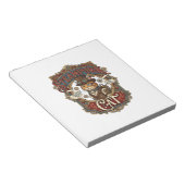 Steampunk-Katze Katze Steampunk Vintage Notizblock (angewinkelt)