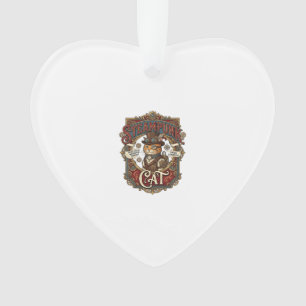 Steampunk-Katze Katze Steampunk Vintage Ornament