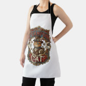 Steampunk-Katze Katze Steampunk Vintage Schürze (InSitu)