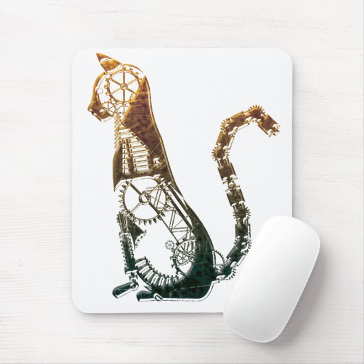 Steampunk Katze mousepad (Mit Mouse)