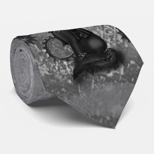 steampunk Katzen-Krawatte Krawatte (Gerollt)