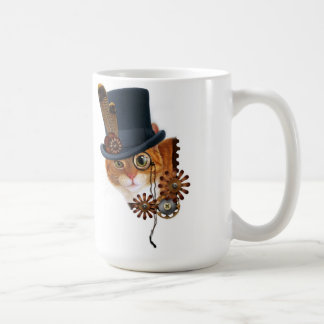 Steampunk Katzen-Mag Kaffeetasse