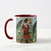 Steampunk Katzen-viktorianische gotische Tasse (Links)