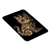 Steampunk Katzenlederkunst Magnet (Rechte Seite)