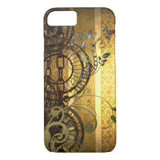 Steampunk Ketten und Blumen iPhone 8/7 Hülle
