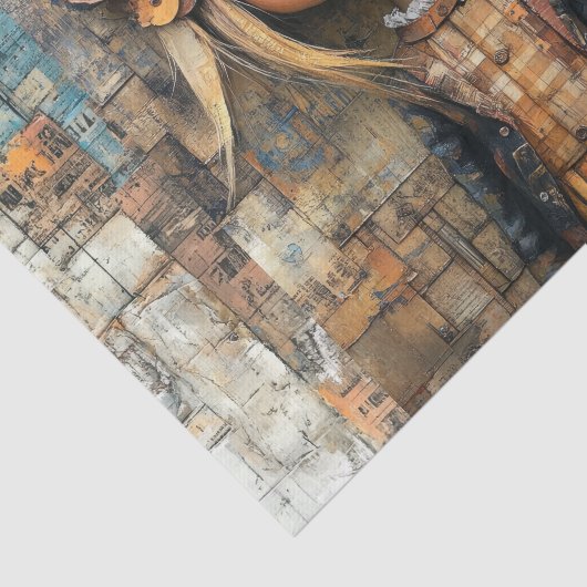 Steampunk Kids II Seidenpapier (Ausschnitt)