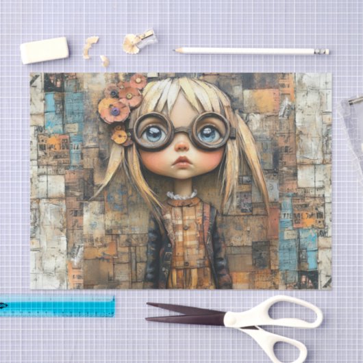 Steampunk Kids II Seidenpapier (Handwerk)