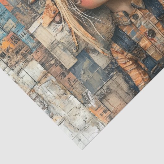 Steampunk Kids III Seidenpapier (Ausschnitt)