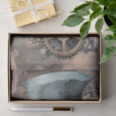 Steampunk Kingfisher Bird Seidenpapier (Geschenk)