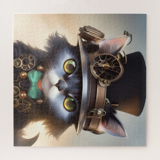 Steampunk Kitten Puzzle (Horizontal)