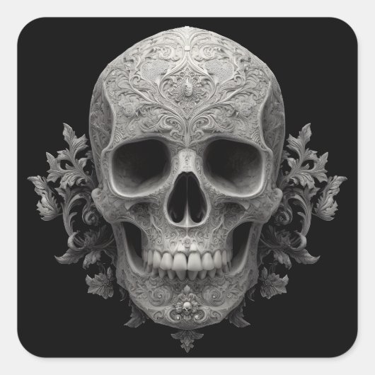 Steampunk Kitten Quadratischer Aufkleber (Vorderseite)