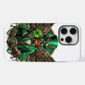 Steampunk-Kleeblatt zum St. Patrick's Day iPhone Hülle (Rückseite (Horizontal))
