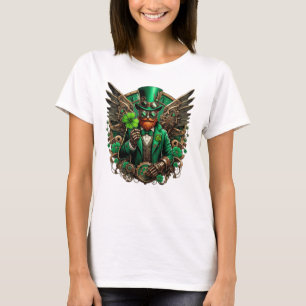 Steampunk-Kleeblatt zum St. Patrick's Day T-Shirt