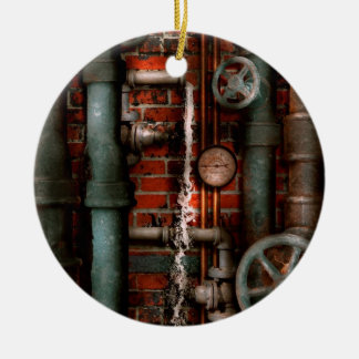 Steampunk - Klempnerarbeit - Rohre und Ventile Keramikornament