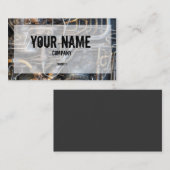 Steampunk Klempnerarbeit-Rohre Visitenkarte (Vorne/Hinten)