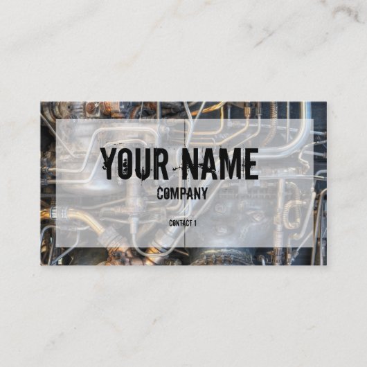 Steampunk Klempnerarbeit-Rohre Visitenkarte (Vorderseite)