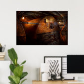 Steampunk - Klempnerei - Die Zuhause eines Stocher Poster (Heimbüro)
