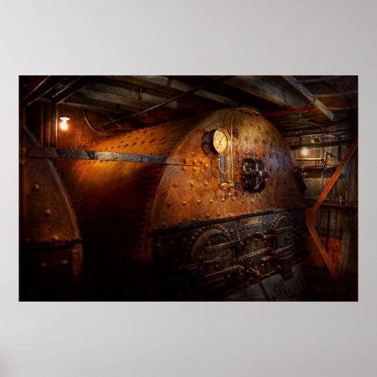 Steampunk - Klempnerei - Die Zuhause eines Stocher Poster (Vorne)