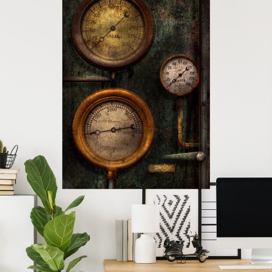 Steampunk - Klempnerei - MessErfolg Poster (Heimbüro)