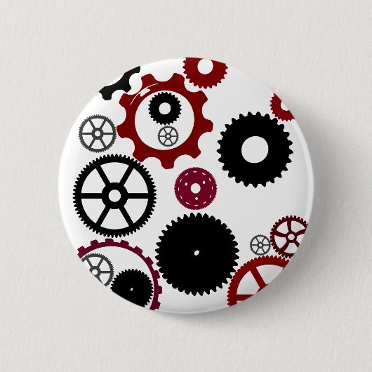Steampunk Knopf Button (Vorderseite)