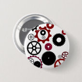 Steampunk Knopf Button (Vorne & Hinten)