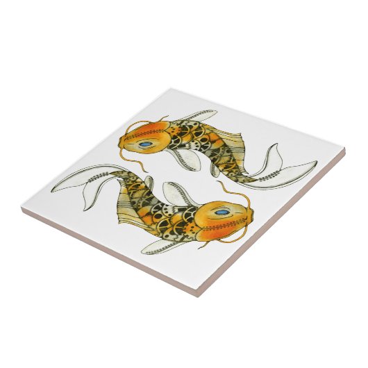 Steampunk Koi Fliese (Seite)