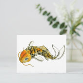 Steampunk Koi Postkarte (Stehend Vorderseite)